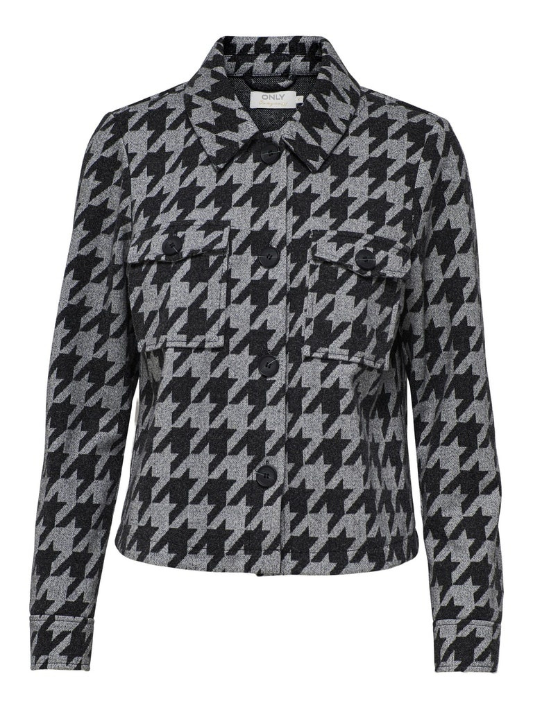 Куртка ONLEMMA LOU CHECK JACKET OTW 15252689-Black-Checks:JODIE ONLY L Чорний 15252689-Black-Checks:JOD