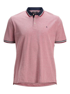 Поло JJEPAULOS POLO SS NOOS PS 12143859-Rio Red-Detail:PS Jack&Jones PLUS 2XL Червоний 12143859-RIO RED-DETAIL:P