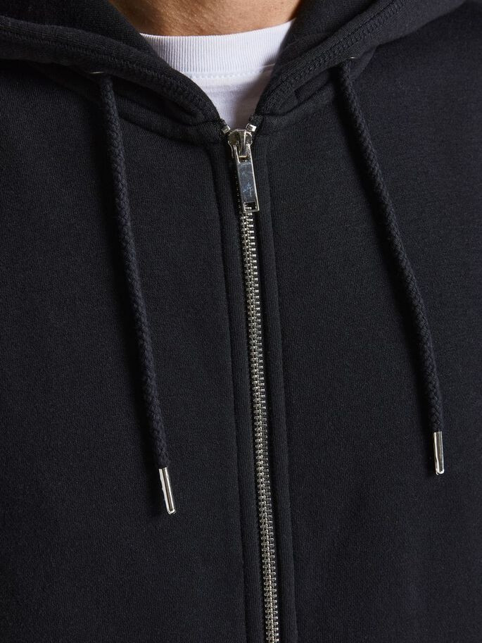 Толстовка JJESOFT BASIC SWEAT ZIP HOOD NOOS 12191895-Black-Fit:REG FIT Jack&Jones L Чорний 12191895-BLACK-FIT:REG FI