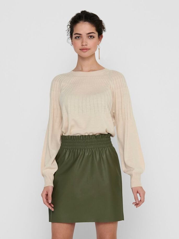 Пуловер ONLAMALIA L/S PULLOVER CC KNT 15219325 Pumice Stone ONLY L Бежевий 15219325PumiceStone