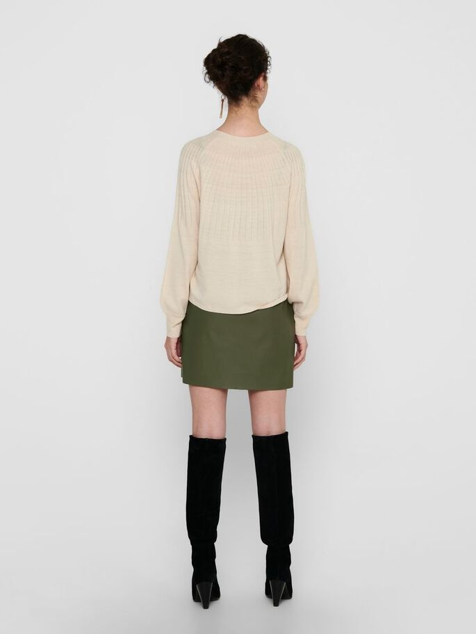 Пуловер ONLAMALIA L/S PULLOVER CC KNT 15219325 Pumice Stone ONLY L Бежевий 15219325PumiceStone
