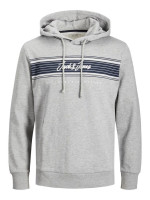 Толстовка JJLEO SWEAT HOOD 12200768-Light Grey Melange Jack&Jones L Сірий 12200768-Light Grey Melan