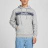 Толстовка JJLEO SWEAT HOOD 12200768-Light Grey Melange Jack&Jones L Сірий 12200768-LIGHT GREY MELAN