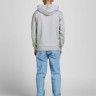 Толстовка JJLEO SWEAT HOOD 12200768-Light Grey Melange Jack&Jones L Сірий 12200768-LIGHT GREY MELAN
