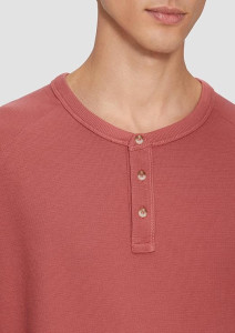 Футболка Waffle Henley Neck T-Shirt 2161840-4291 s.Oliver L Кораловий 2161840-4291