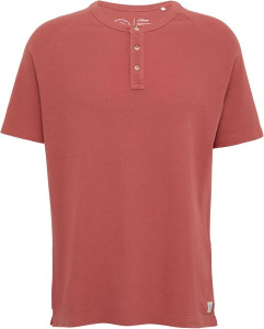 Футболка Waffle Henley Neck T-Shirt 2161840-4291 s.Oliver L Кораловий 2161840-4291