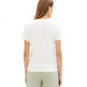Футболка Women's Summer Blouse Short Sleeve 1041288-10315 Tom Tailor M Білий 1041288-10315