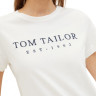 Футболка Women's Summer Blouse Short Sleeve 1041288-10315 Tom Tailor M Білий 1041288-10315