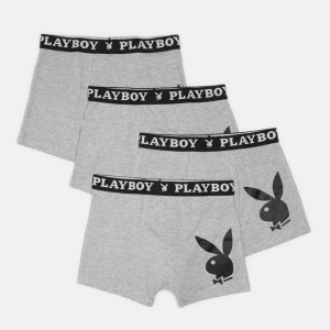 Труси-боксери Набір з 4 Playboy ANNYA PLAYBOY BOXERSHORT сірий Чол L ANNYA-44
