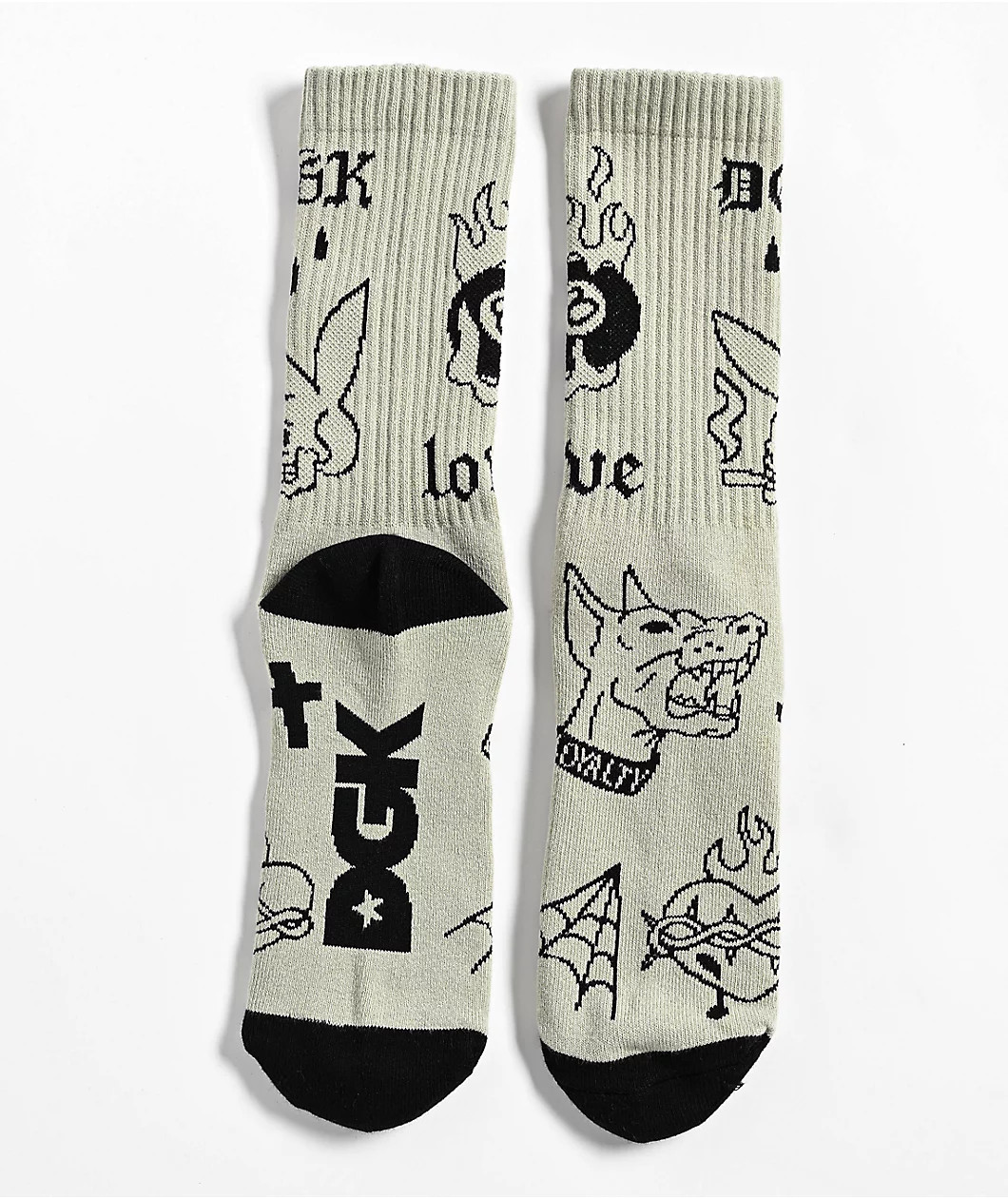 Шкарпетки DGK FLASH CREW SOCKS ask-1224