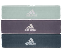 Еспандер набір Adidas Resistance Band Set (L, M, H) зелений, фіолетовий, темно-синій Уні 70х7,6х0, ADTB-10711