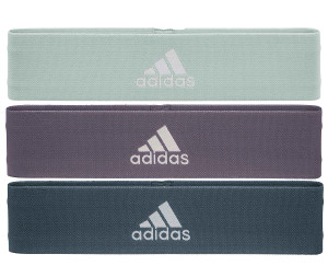 Еспандер набір Adidas Resistance Band Set (L, M, H) зелений, фіолетовий, темно-синій Уні 70х7,6х0, ADTB-10711