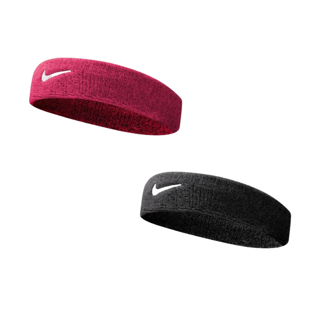 Пов'язка на голову комплект Nike 2 (чорна+рожева) NNN07-010-639 NNN07-010-639