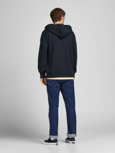 Толстовка JJESOFT BASIC SWEAT ZIP HOOD NOOS 12191895-Navy Blazer-Fit:REG FIT Jack&Jones L Темно-сині 12191895-NAVY BLAZER-FIT: