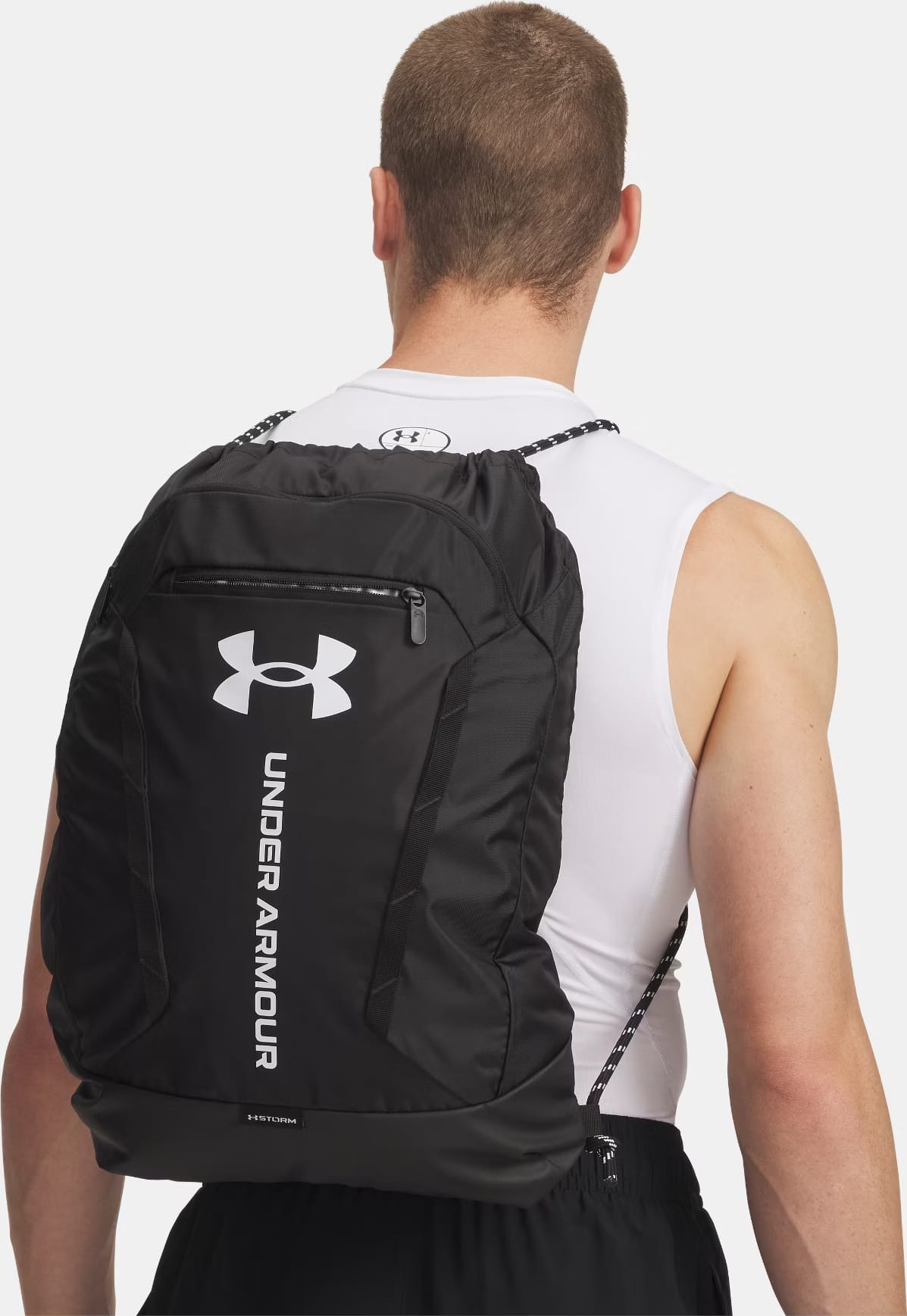 Рюкзак UA Hustle Sackpack 22L чорний Уні 39 х 53 х 7 см 6000519-001