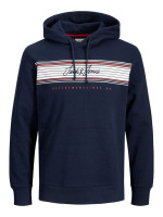 Толстовка JJLEO SWEAT HOOD 12200768-Navy Blazer Jack&Jones L Темно-синій 12200768-Navy Blazer