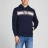 Толстовка JJLEO SWEAT HOOD 12200768-Navy Blazer Jack&Jones L Темно-синій 12200768-NAVY BLAZER