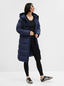 Пальто MAXI LOGO PUFFER SHINE COAT 724329-00 GAP L Темно-синій 724329-00