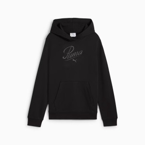 Худі підліткове ESS SCRIPT Hoodie 68580601 Puma 128 Чорний 68580601