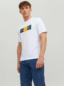 Футболка JORCODYY TEE SS CREW NECK SN 12228542-Bright White Jack&Jones L Білий 12228542-BRIGHT WHITE