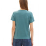 Футболка Women's Summer Blouse Short Sleeve 1041288-10697 Tom Tailor L Зелений 1041288-10697