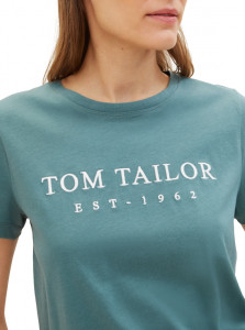 Футболка Women's Summer Blouse Short Sleeve 1041288-10697 Tom Tailor L Зелений 1041288-10697