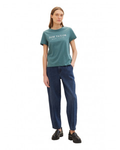 Футболка Women's Summer Blouse Short Sleeve 1041288-10697 Tom Tailor L Зелений 1041288-10697