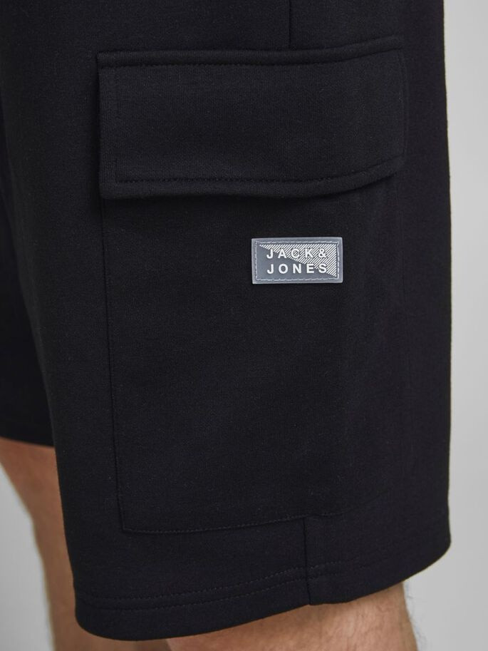 Шорти JJIAIR CARGO SWEAT SHORTS NB 12186752 Black Jack&Jones L Чорний 12186752BLACK