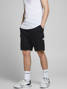 Шорти JJIAIR CARGO SWEAT SHORTS NB 12186752 Black Jack&Jones L Чорний 12186752BLACK