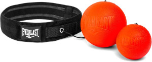 Тренажер для боксу Everlast POWERLOCK REFLEX BALL червоний Уні OSFM P00002715