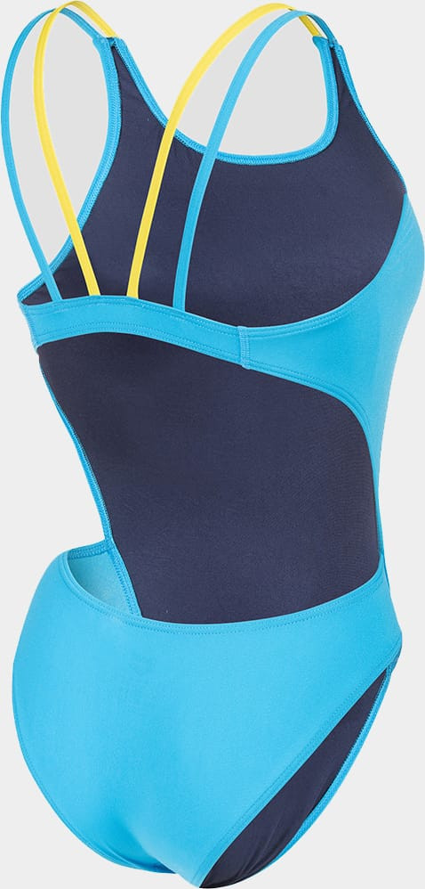 Купальник закритий для жінок Arena SWIMSUIT TECH MULTI SOLID блакитний, жовтий Жін 36 008054-820
