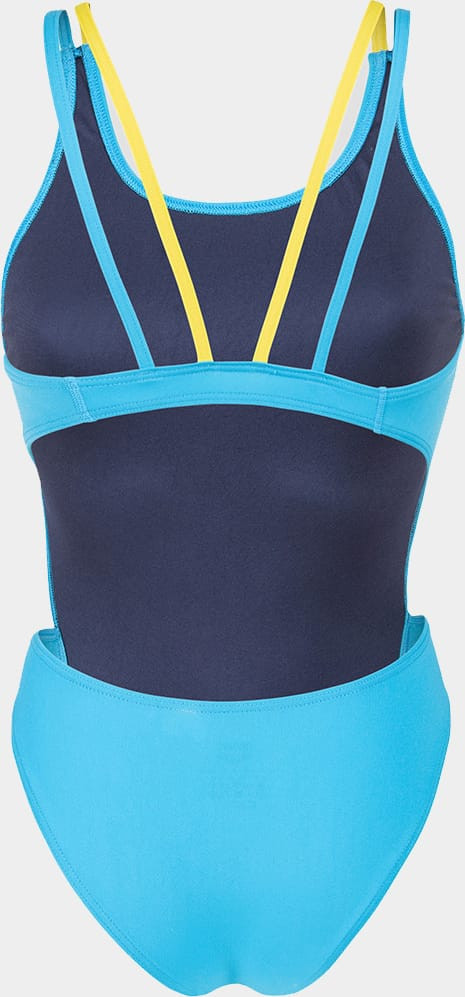 Купальник закритий для жінок Arena SWIMSUIT TECH MULTI SOLID блакитний, жовтий Жін 36 008054-820