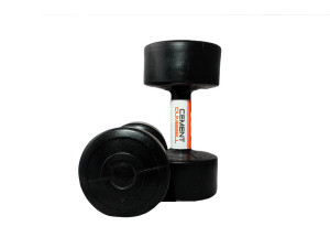 Гантелі пластикові пари CEMENT DUMBELL чорний 2х5кг (LS2003-5) 00000018628