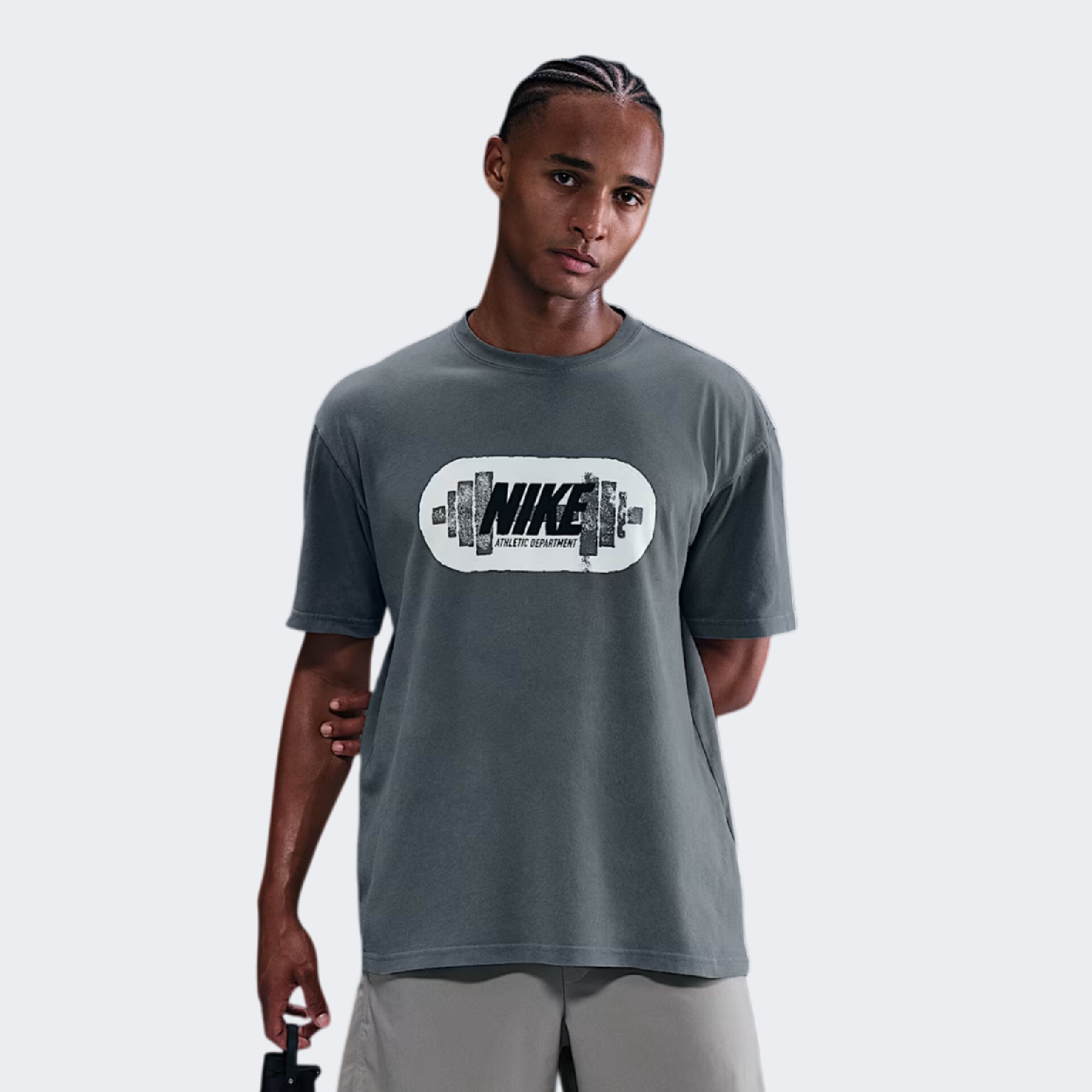 Футболка чоловіча Nike M90 Gym Heritage Grey HV4133-084