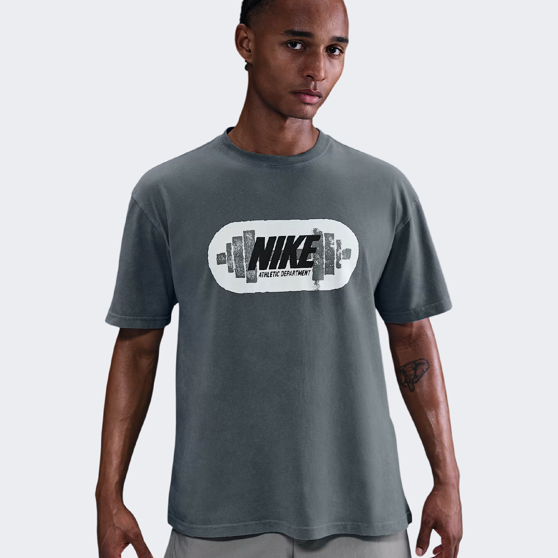 Футболка чоловіча Nike M90 Gym Heritage Grey HV4133-084