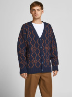 Кардиган JORSNAKE KNIT CARDIGAN KA KNT21 12206819-Navy Blazer-Fit:BOX Jack&Jones L Темно-синій 12206819-Navy Blazer-Fit: