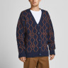 Кардиган JORSNAKE KNIT CARDIGAN KA KNT21 12206819-Navy Blazer-Fit:BOX Jack&Jones L Темно-синій 12206819-NAVY BLAZER-FIT: