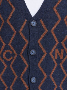 Кардиган JORSNAKE KNIT CARDIGAN KA KNT21 12206819-Navy Blazer-Fit:BOX Jack&Jones L Темно-синій 12206819-NAVY BLAZER-FIT: