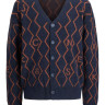 Кардиган JORSNAKE KNIT CARDIGAN KA KNT21 12206819-Navy Blazer-Fit:BOX Jack&Jones L Темно-синій 12206819-NAVY BLAZER-FIT: