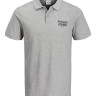 Поло JJHERO POLO SS CAT 12175087 Grey Melange Jack&Jones S Сірий 12175087GREYMELANGE