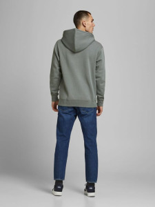 Толстовка JJESOFT SWEAT HOOD NOOS 12161145-Sedona Sage-Fit:Relaxed Jack&Jones M Сірий 12161145-SEDONA SAGE-FIT: