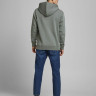 Толстовка JJESOFT SWEAT HOOD NOOS 12161145-Sedona Sage-Fit:Relaxed Jack&Jones M Сірий 12161145-SEDONA SAGE-FIT: