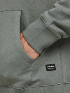 Толстовка JJESOFT SWEAT HOOD NOOS 12161145-Sedona Sage-Fit:Relaxed Jack&Jones M Сірий 12161145-SEDONA SAGE-FIT: