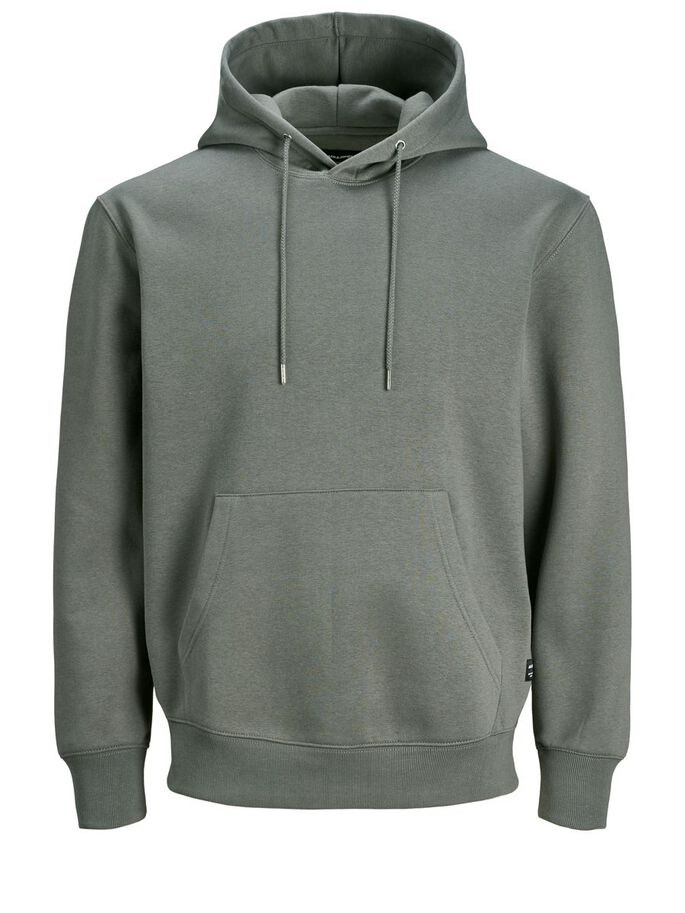 Толстовка JJESOFT SWEAT HOOD NOOS 12161145-Sedona Sage-Fit:Relaxed Jack&Jones M Сірий 12161145-SEDONA SAGE-FIT:
