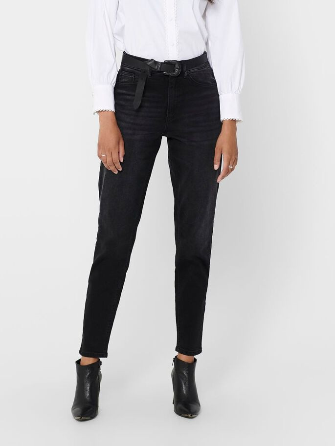 Джинси ONLVENEDA LIFE MOM JEANS REA461A NOOS 15210672 Black Denim ONLY L/32 Чорний 15210672BlackDenim