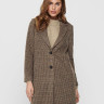 Пальто ONLAGNETE ASTRID CHECK COAT CC OTW 15228610-Glazed Ginger ONLY XS Коричневий 15228610-GLAZED GINGER