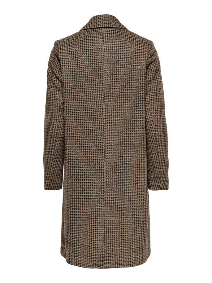 Пальто ONLAGNETE ASTRID CHECK COAT CC OTW 15228610-Glazed Ginger ONLY XS Коричневий 15228610-Glazed Ginger