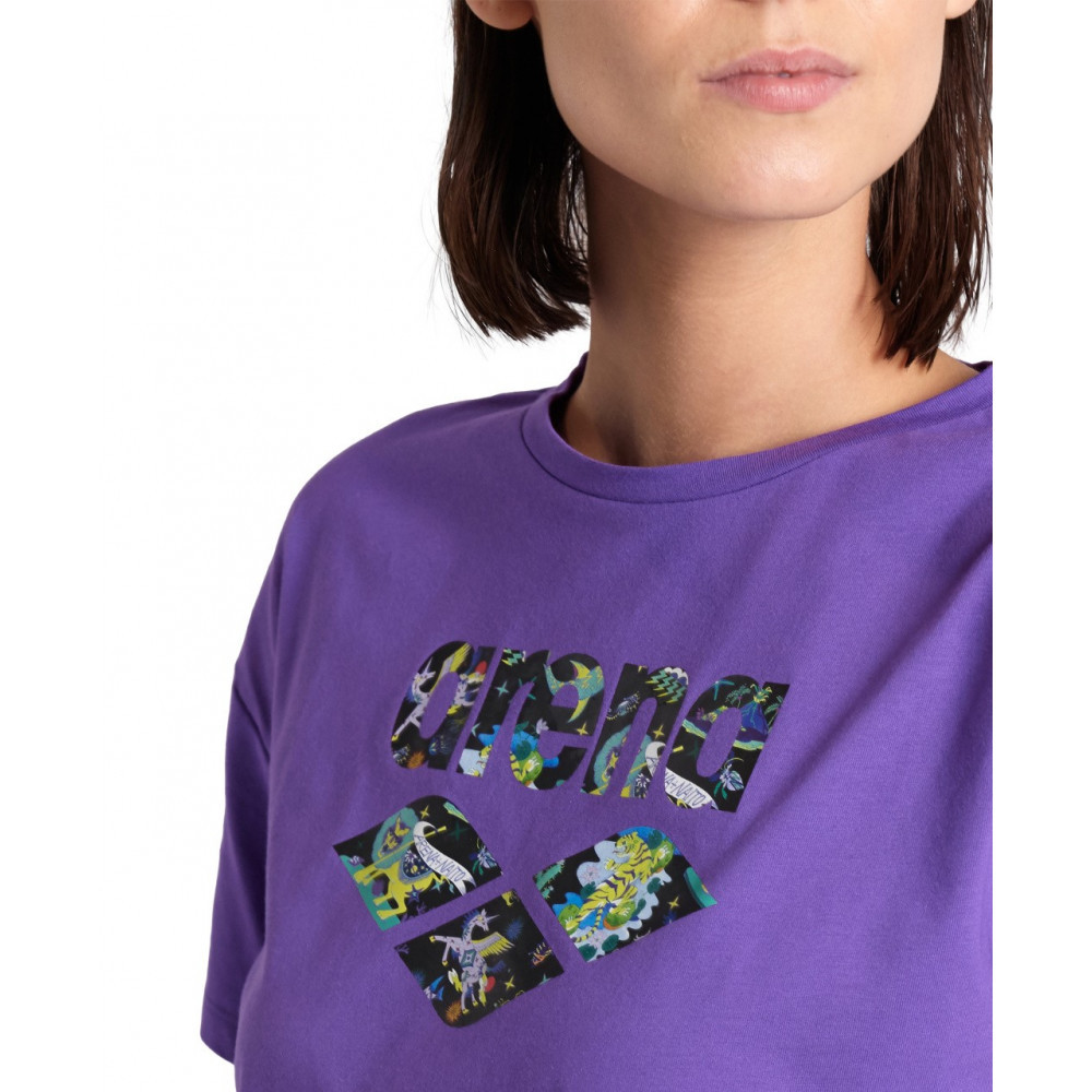 Футболка Arena FUN PLANET CROP TEE 007537-900