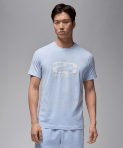 Футболка чоловіча Air Jordan Flt Ess Hbr Ss Crew Light Blue HJ2340-407