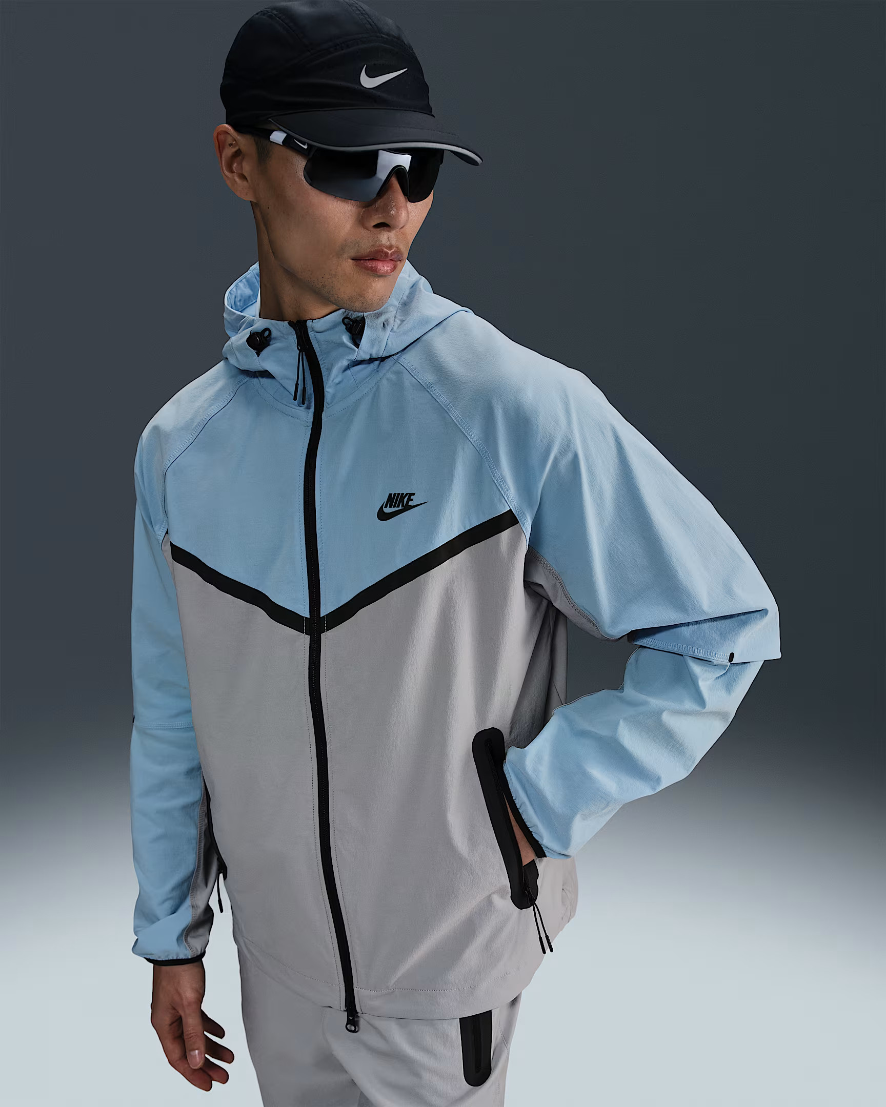 Вітровка чоловіча Nike Ssnl Wvn Wr Fz Light Blue HV6514-012